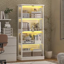 Soren 4 Tier Display Cabinet with LED